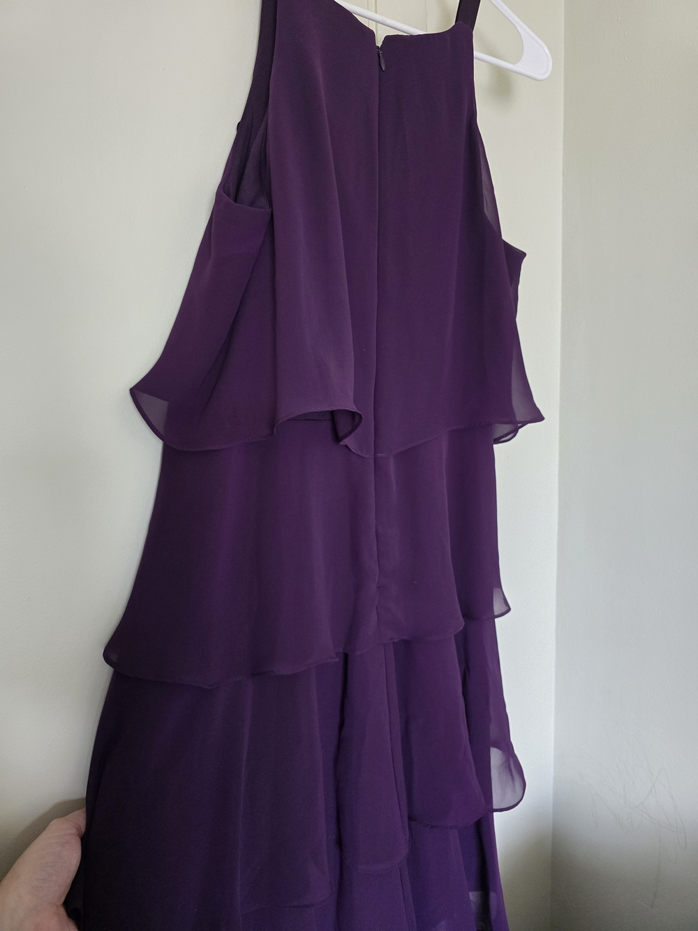 S.L. Fashions Ruffled Purple Dress - Picture 8 of 8